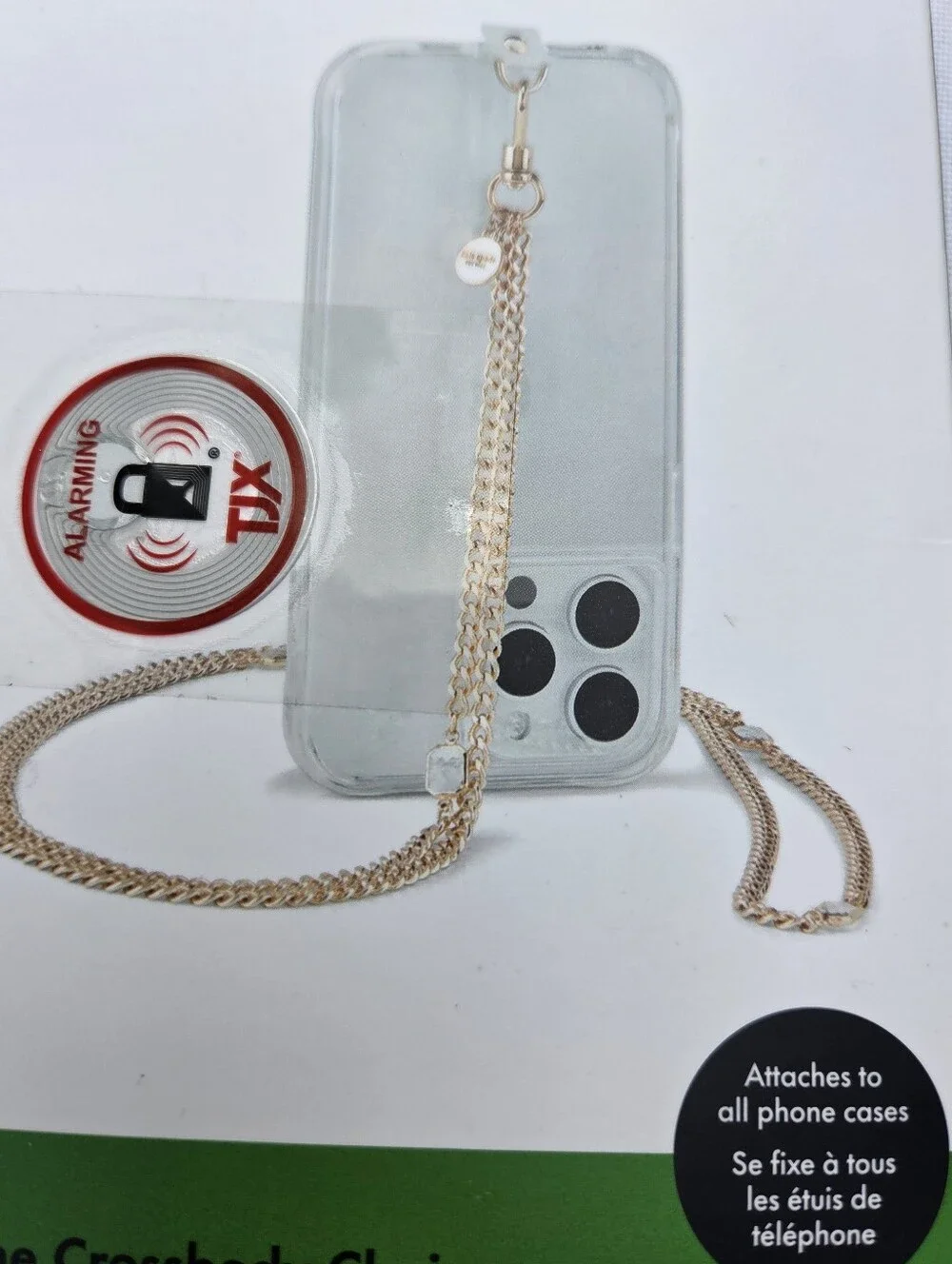 Kate Spade New York Phone Crossbody Chain In Gold-tone w/ Glass Rhinestones
